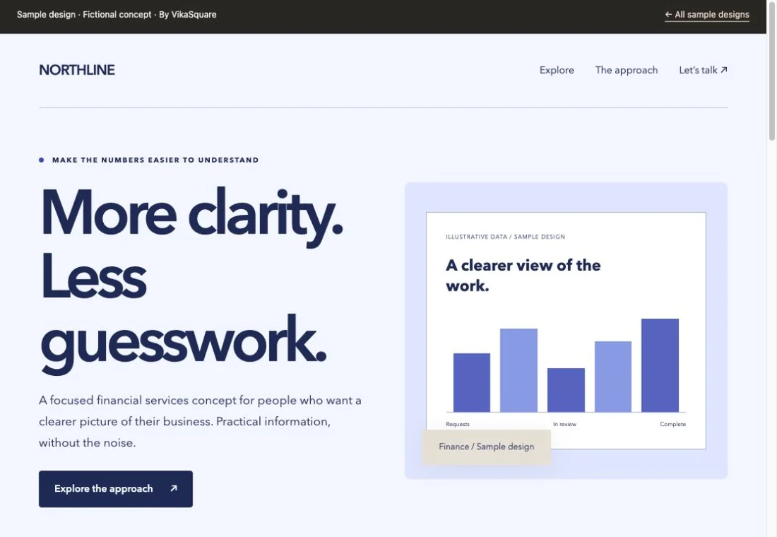 NORTHLINE Finance sample website preview