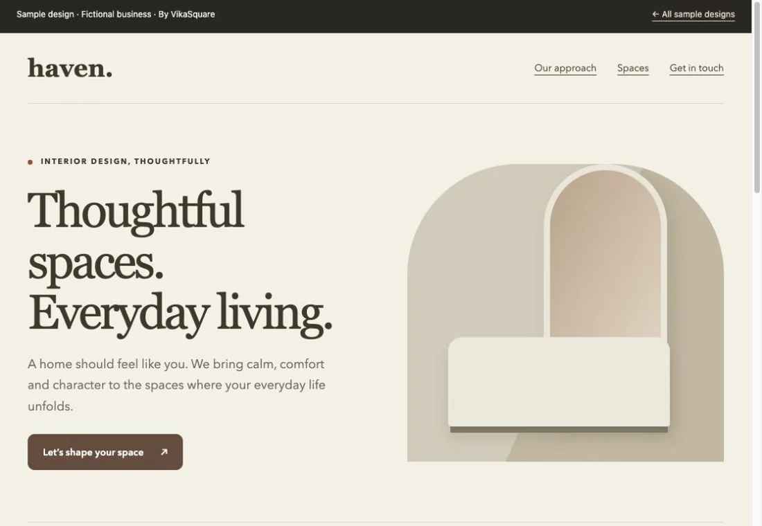 Sample service-business website